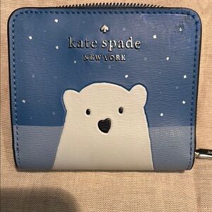 Kate Spade Polar Bear Blue Wallet